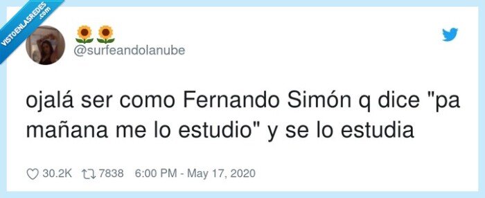 fernando simón,mañana,promesa,estudiar,ojalá