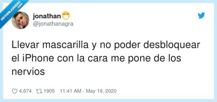 desbloquear,mascarilla,nervios,iphone,reconocimiento facial,coronavirus