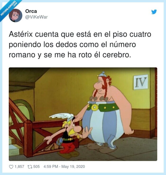 astérix,número cuatro,cerebro,romanos