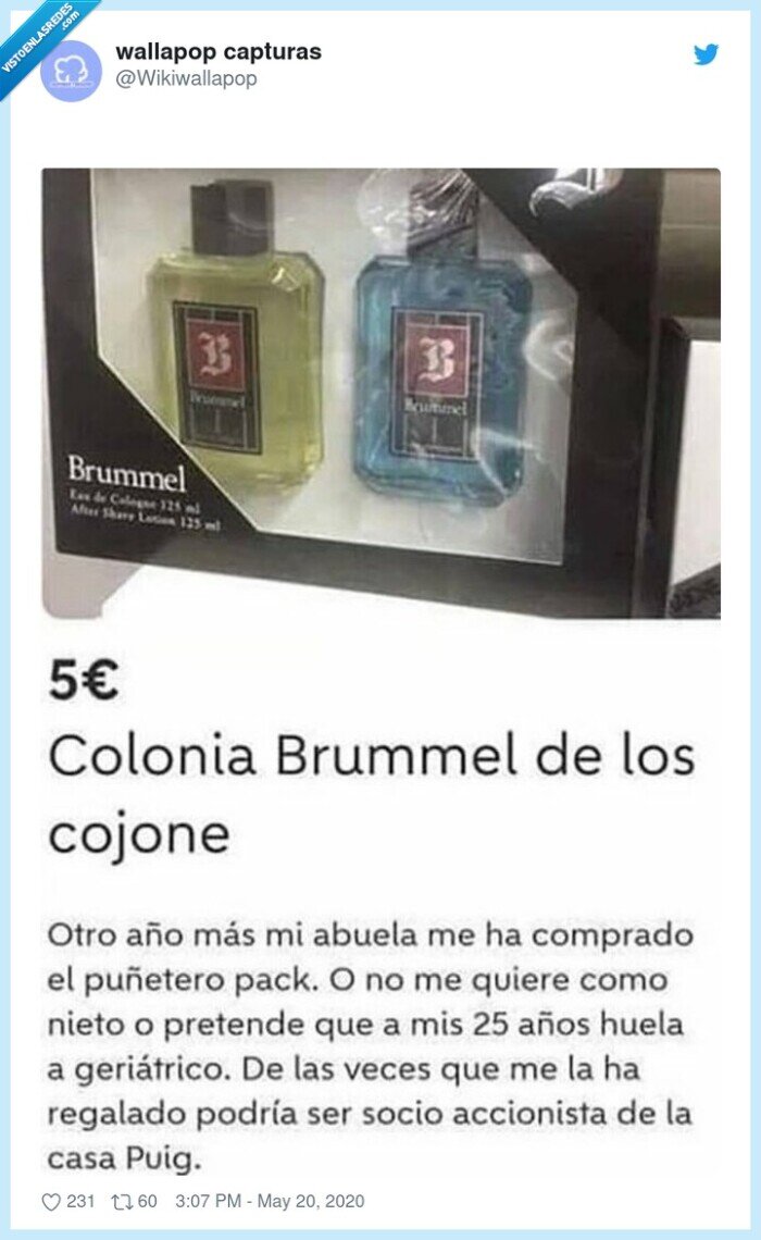 brummel,colonia,regalo