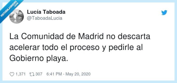 madrid,cuarentena,desescalada,acelerar,gobierno,proceso,pedir