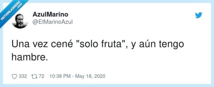 fruta,hambre,cenar