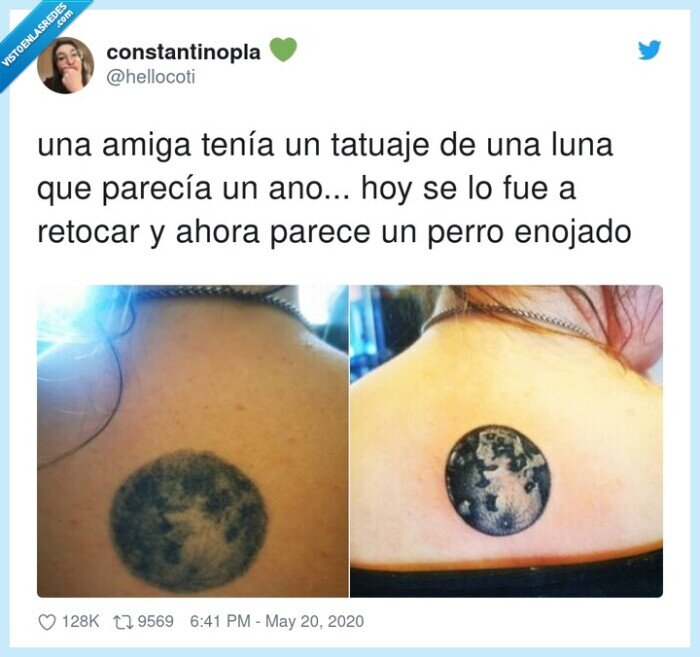 tatuaje,retocar,enojado,tenía,luna,cabreo