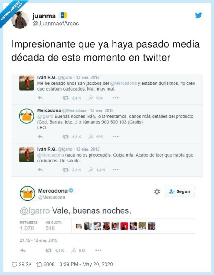 impresionante,década,momento,twitter,mercadona,troleo,san jacobos