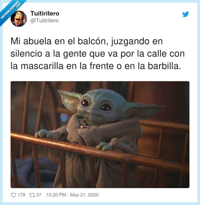 mascarilla,balcón,juzgando,silencio,barbilla,abuela