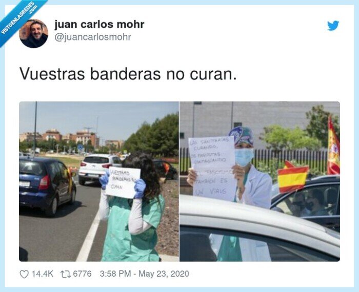 vuestras,banderas,curan,vox,manifestación