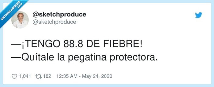 pegatina protectora,quítale,fiebre,888