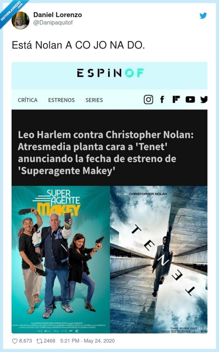 antena 3,pelicula cutre,nolan