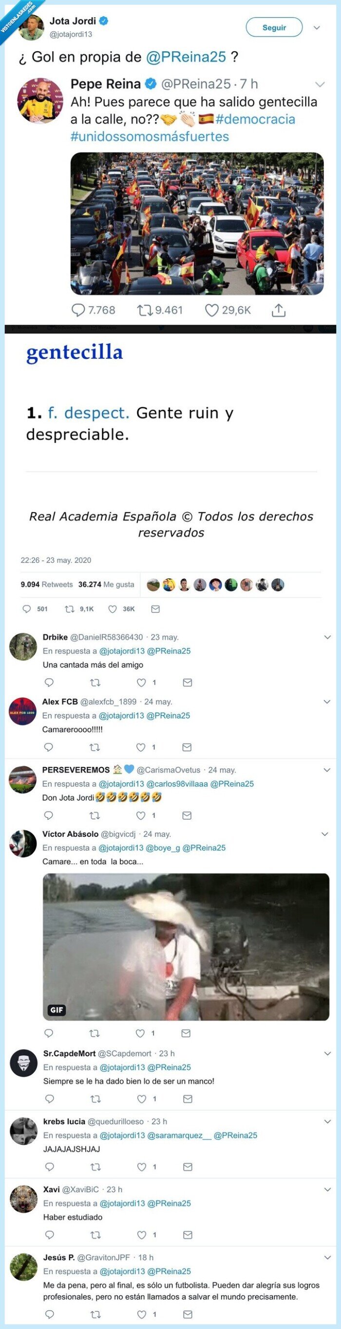 589438 - Un tertuliano de El Chiringuito colapsa twitter con su zasca a Pepe Reina, que no lo vio ni venir, tras mostrar su facherío