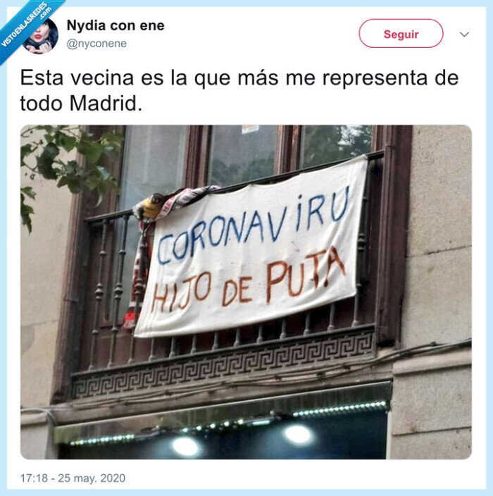 representa,vecina,madrid,coronavirus,cartel