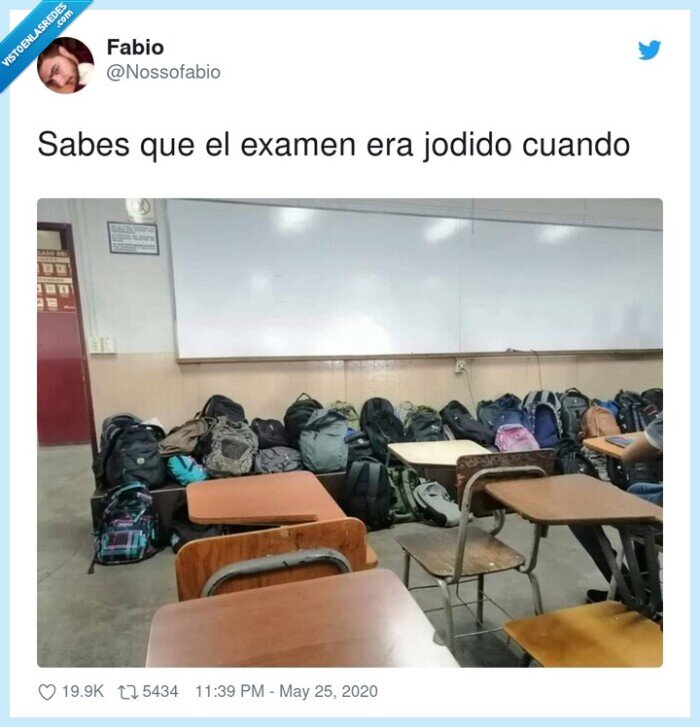 examen,dificil,mochilas,tiradas