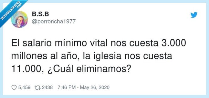 eliminar,millones,salario mínimo,iglesia