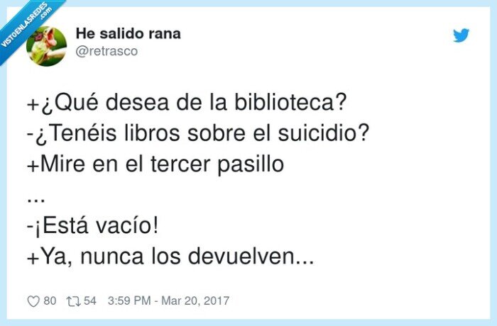biblioteca,devuelven,suicidio,pasillo,libros