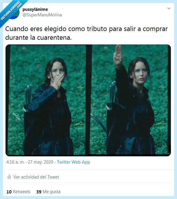 tributo,los juegos del hambre,comprar,cuarentena