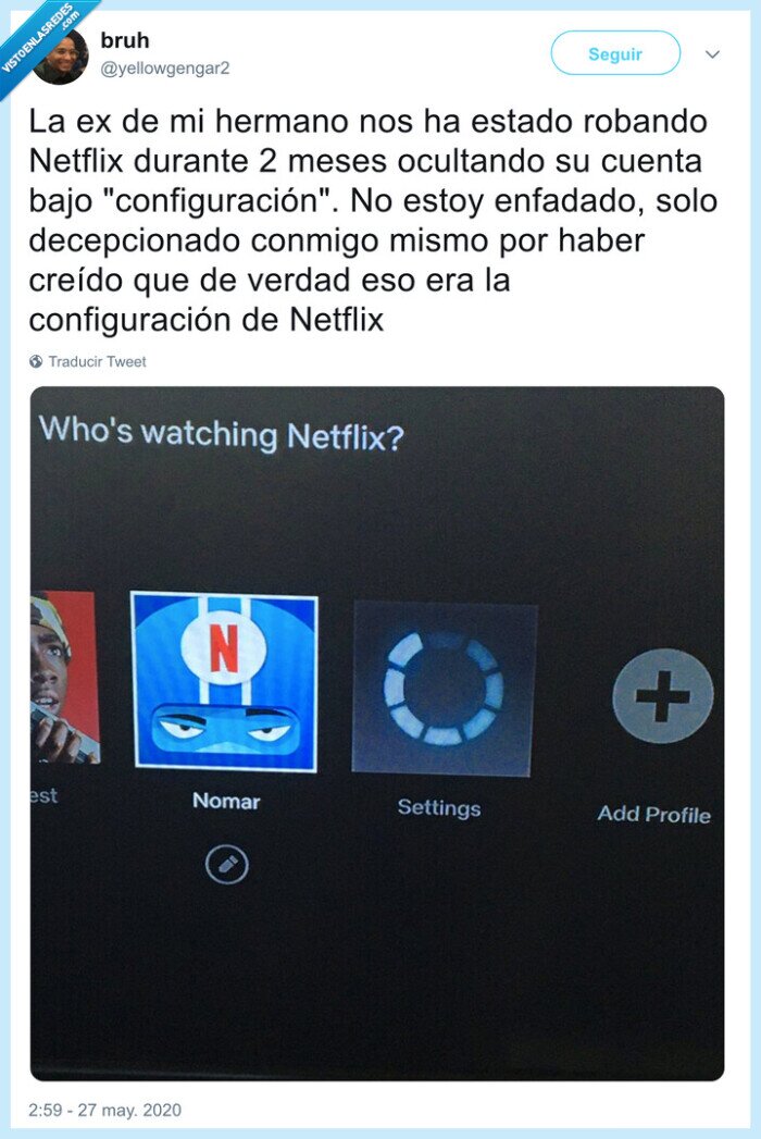 netfix,settings,configuración,esconderse,perfil