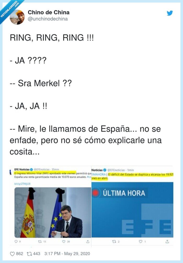 explicarle,llamamos,españa,enfade,merkel,ingreso mínim