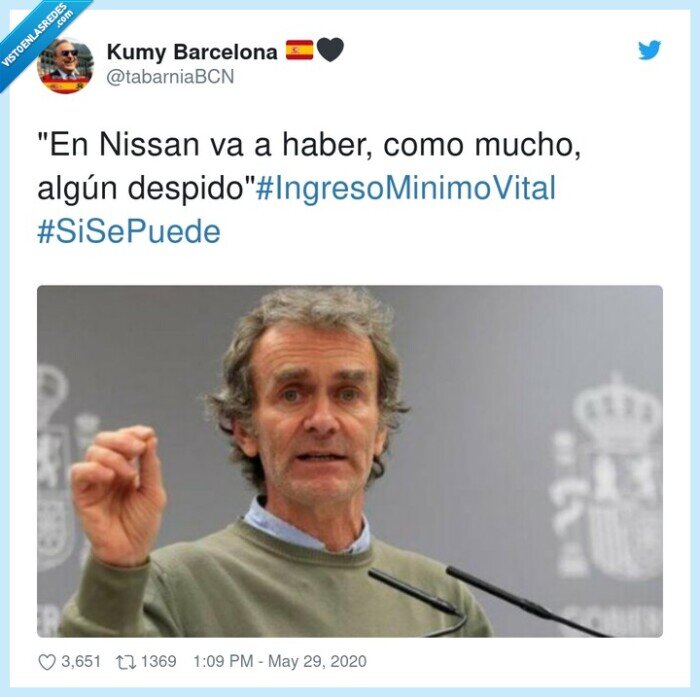 #ingresominimovital,#sisepuede,despido,nissan,fernando simón