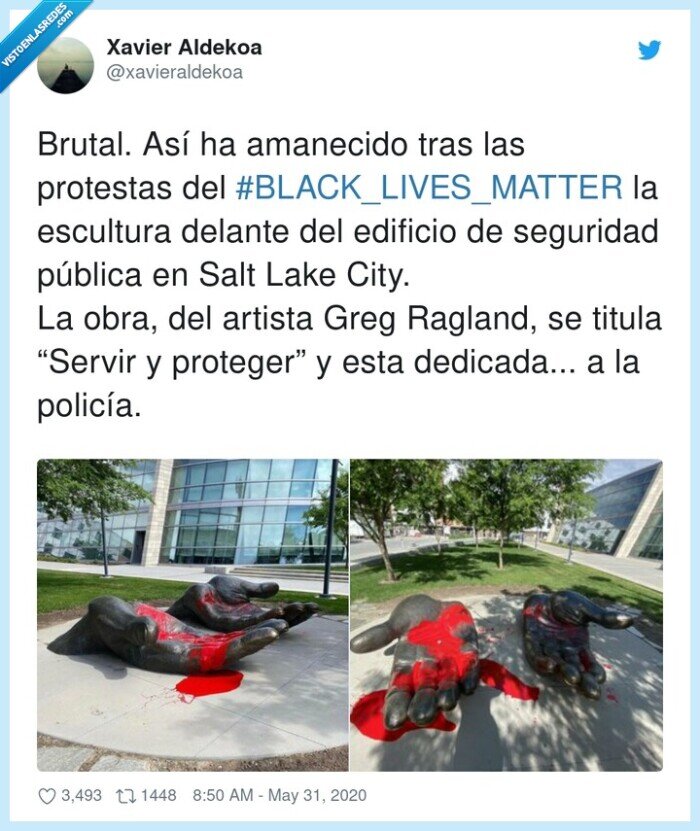 #blacklivesmatter,proteger,protestas,escultura