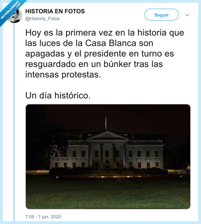 histórico,presidente,protestas,intensas,luz apagada,casa blanca,usa,eeuu