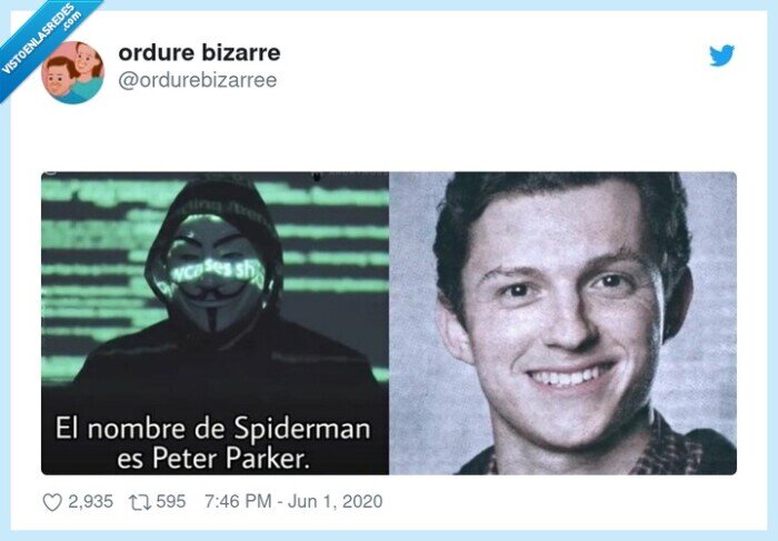 peter parker,anonymous