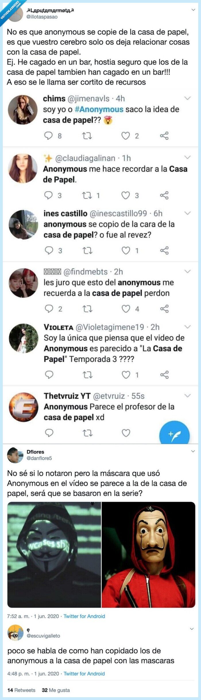 casa de papel,anonymous,máscaras,wtf,ignorancia