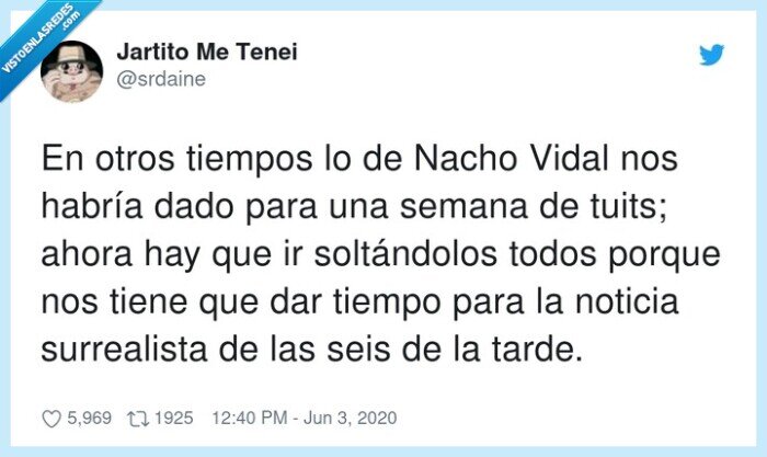 soltándolos,surrealista,nacho vidal,noticia,2020