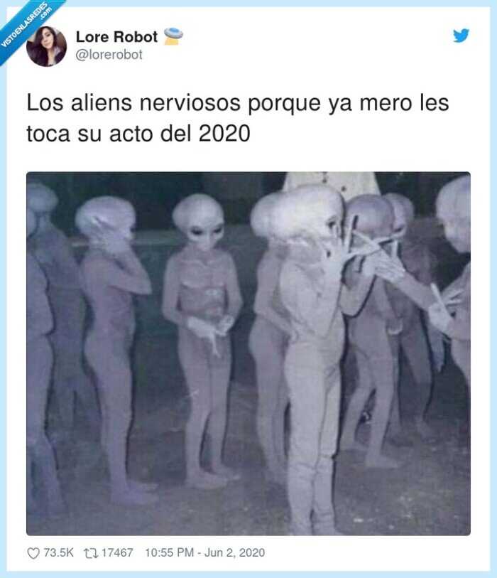 nerviosos,aliens,acto,2020