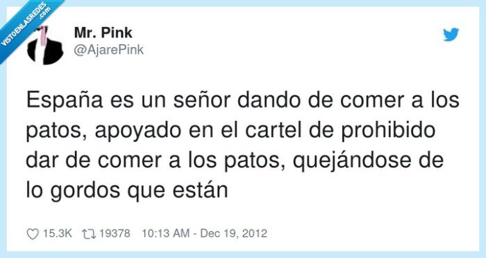 quejarse,prohibido,apoyar,españa,patos,cartel