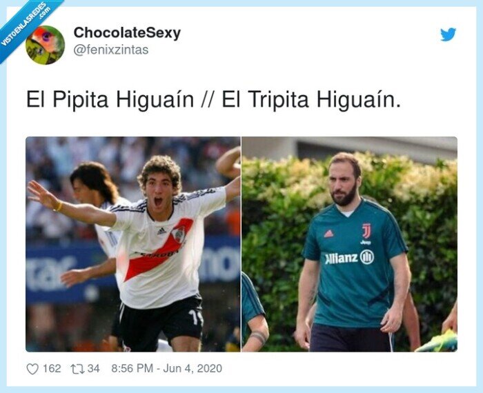 higuaín,tripita,pipita,barriga,engordar,cuarentena