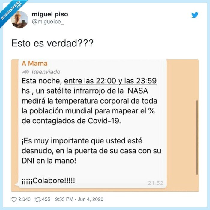 mensaje,whatsapp,bulo