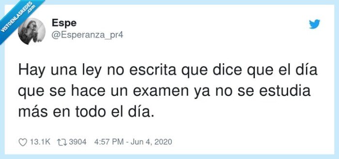 ley escrita,estudiar,examen