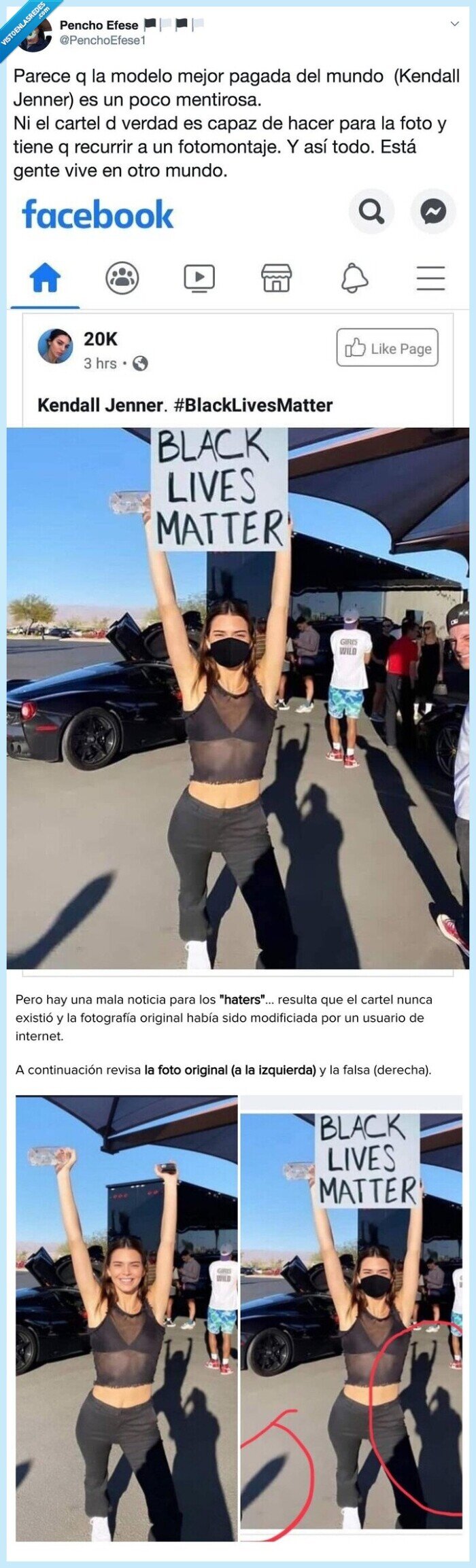 fotomontaje,kendall jenner,montaje,cartel,blacklivesmatter