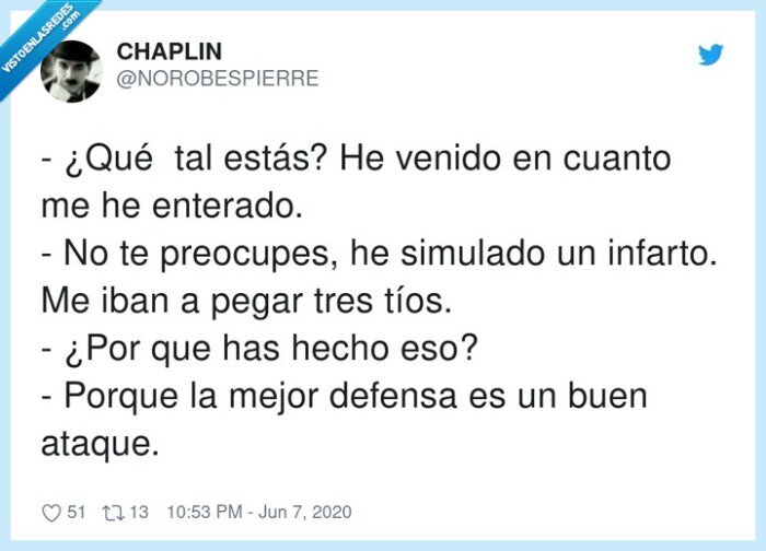 preocupar,simular,infarto,defensa,ataque