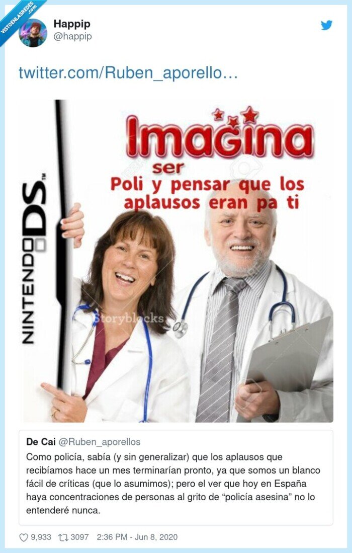 policía,aplausos,doctor