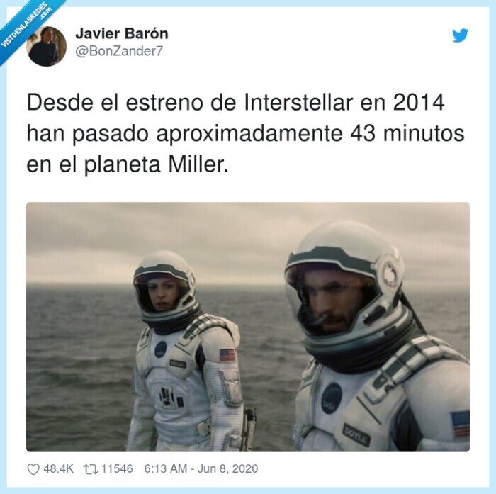 interstellar,estreno,minutos,planeta,pasar,tiempo