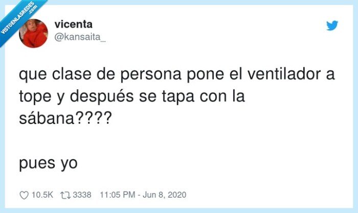 ventilador,después,persona,sábana