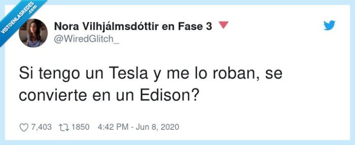 robar,edison,coche,tesla