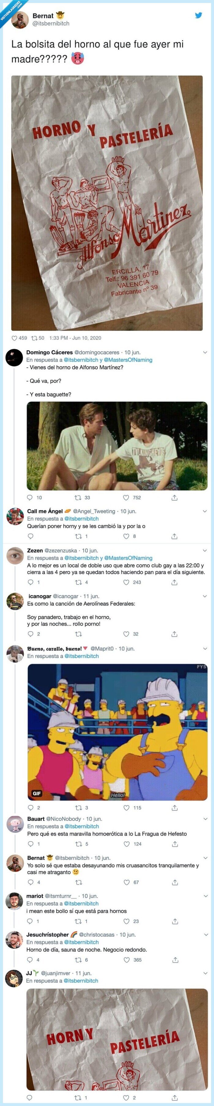 bolsa,horno,hombres,pastelería,packaging