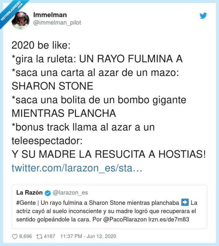 teleespectador,resucitar,rayo,plancha,sharon stone
