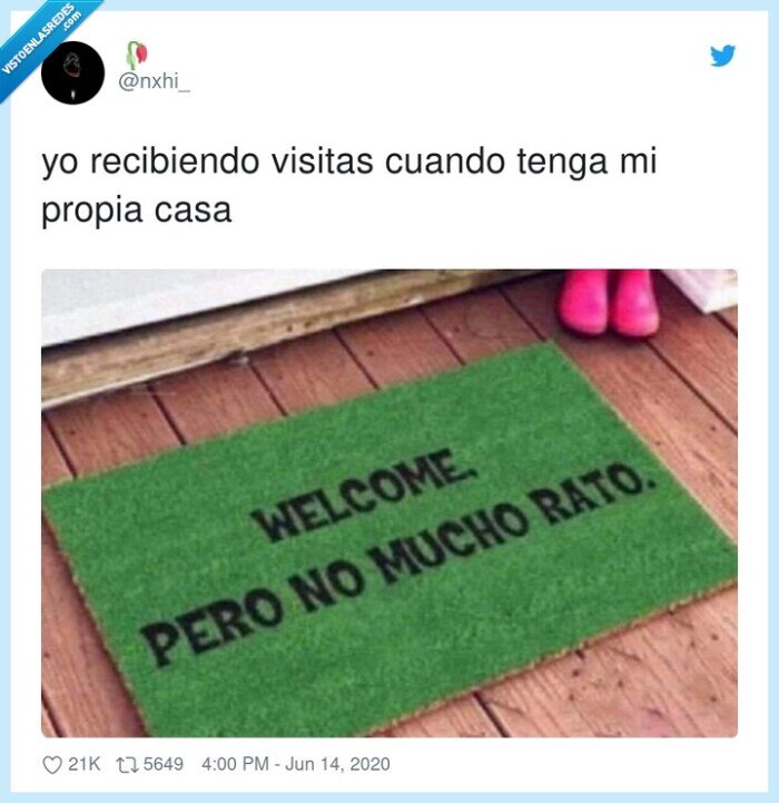 visitas,casa,felpudo