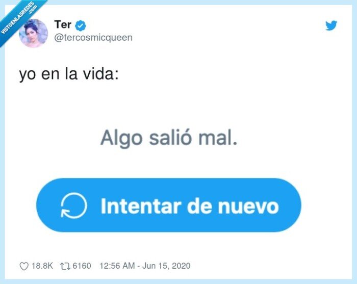 intentar de nuevo,fallar