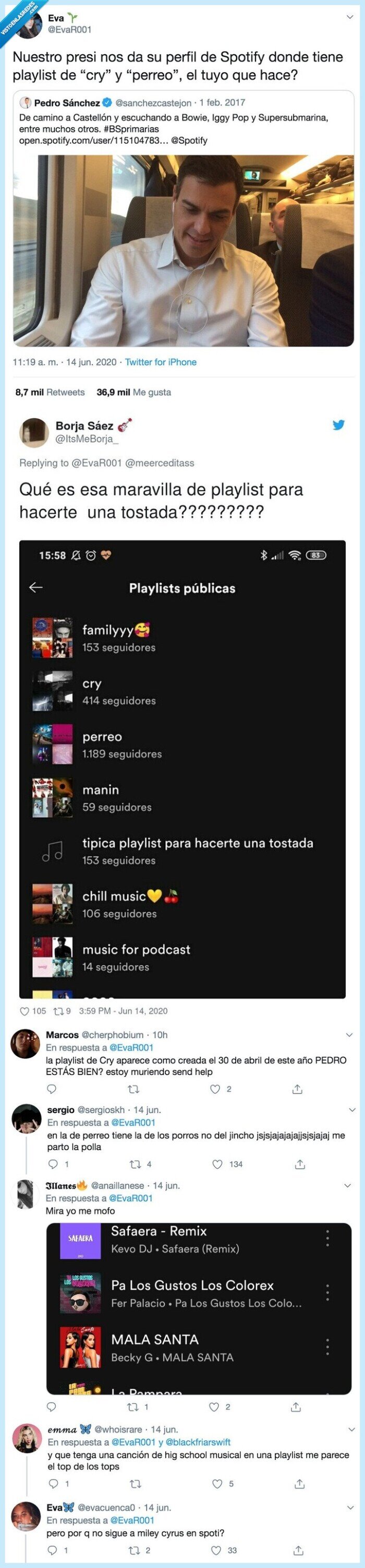 spotify,pedro sanchez