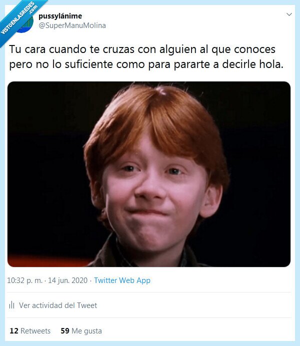 hola,cruzar,cara,saludar