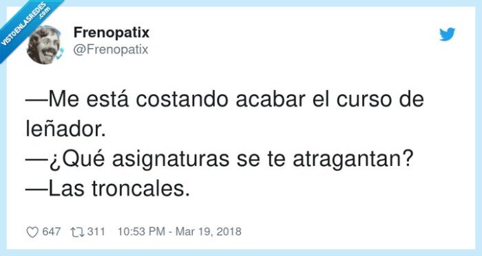 asignaturas,atragantar,troncales,costar,leñador