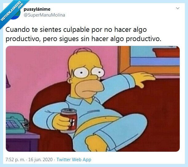 productivo,culpable,hacer