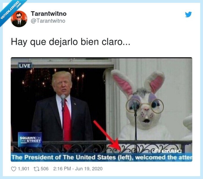 donald trump,conejo,left,aclaración