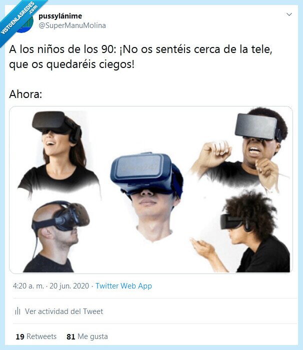 tele,niños,90,cerca,realidad virtual