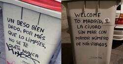 Enlace a Una chica encuentra una frase inspiradora en una basura y rápidamente aparece más gente que también hizo fotos a frases del mismo autor en otras papeleras