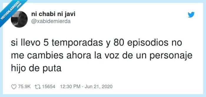 temporadas,episodios,personaje,cambiar,voz