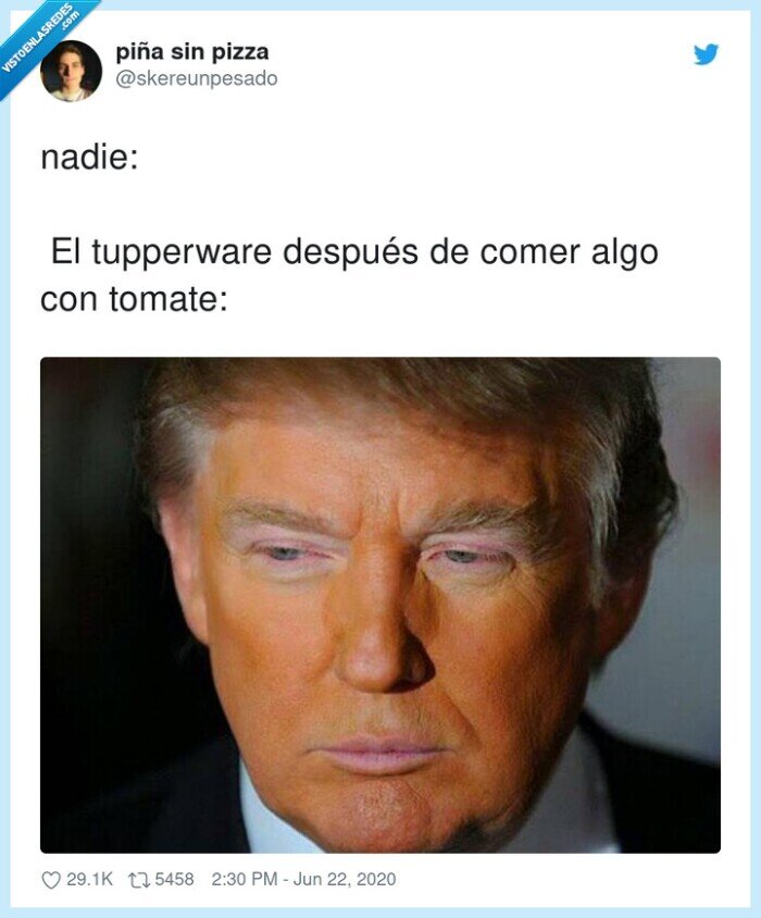 tupperware,donald trump,tomate,naranja